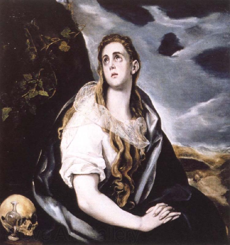 El Greco the repentant magdalen Germany oil painting art